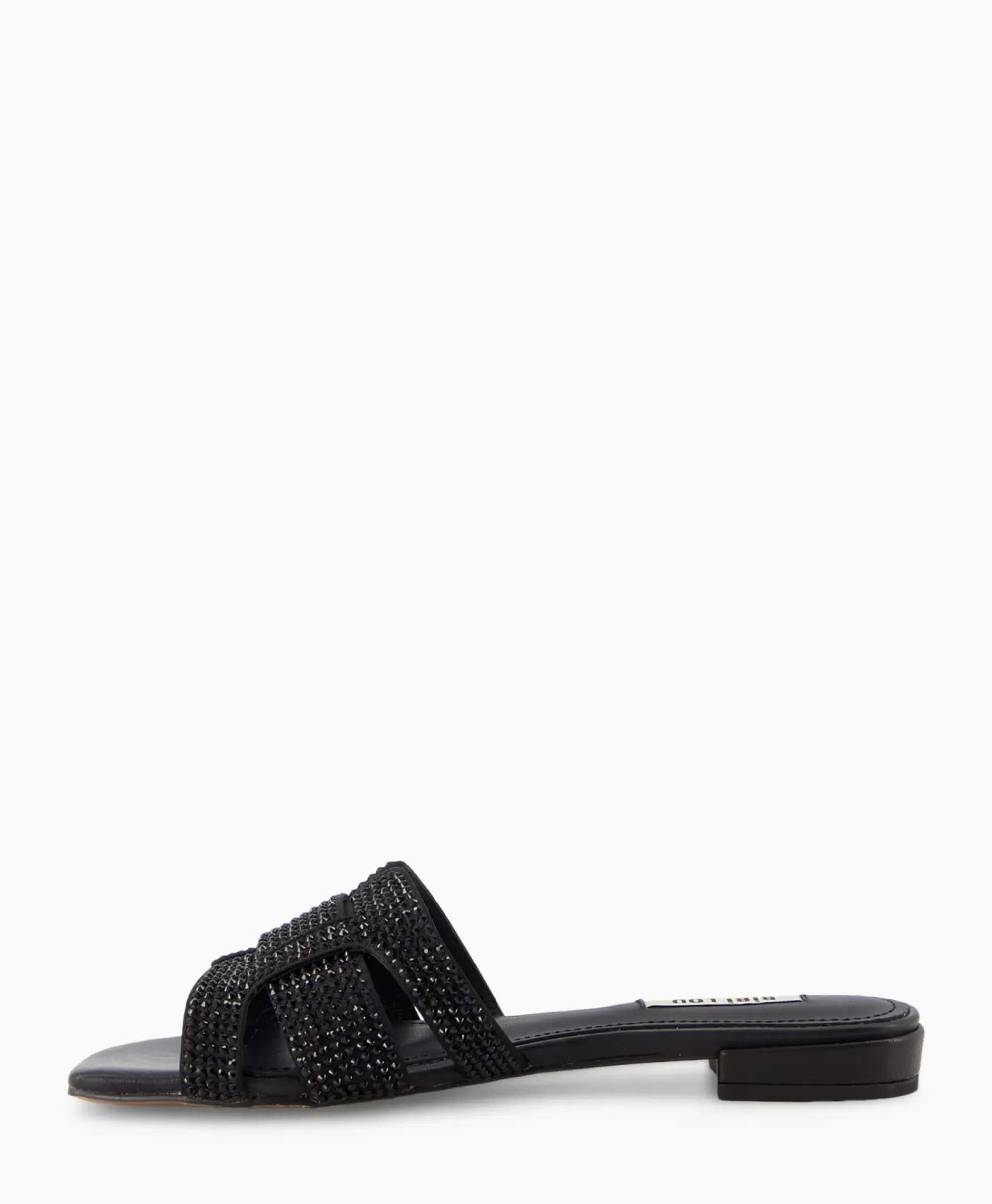 Sandalen^Bibi Lou Sandaal Zonder Hak Strass Zwart