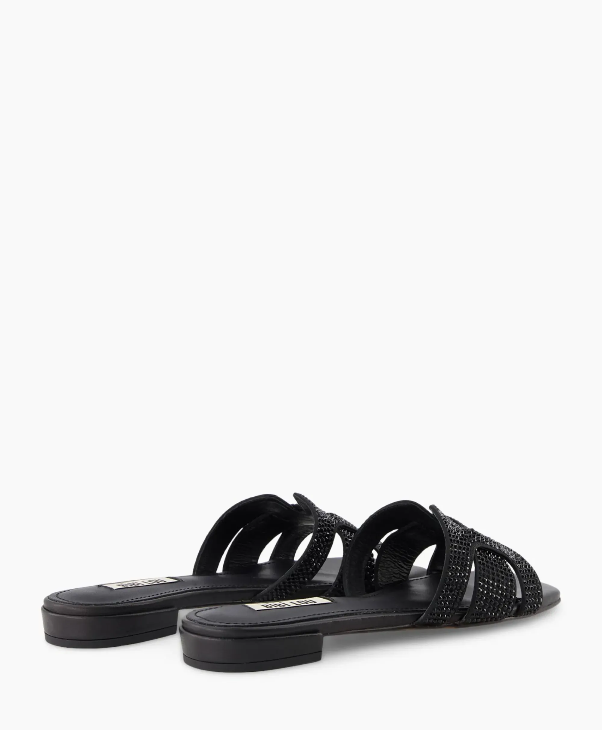 Sandalen^Bibi Lou Sandaal Zonder Hak Strass Zwart