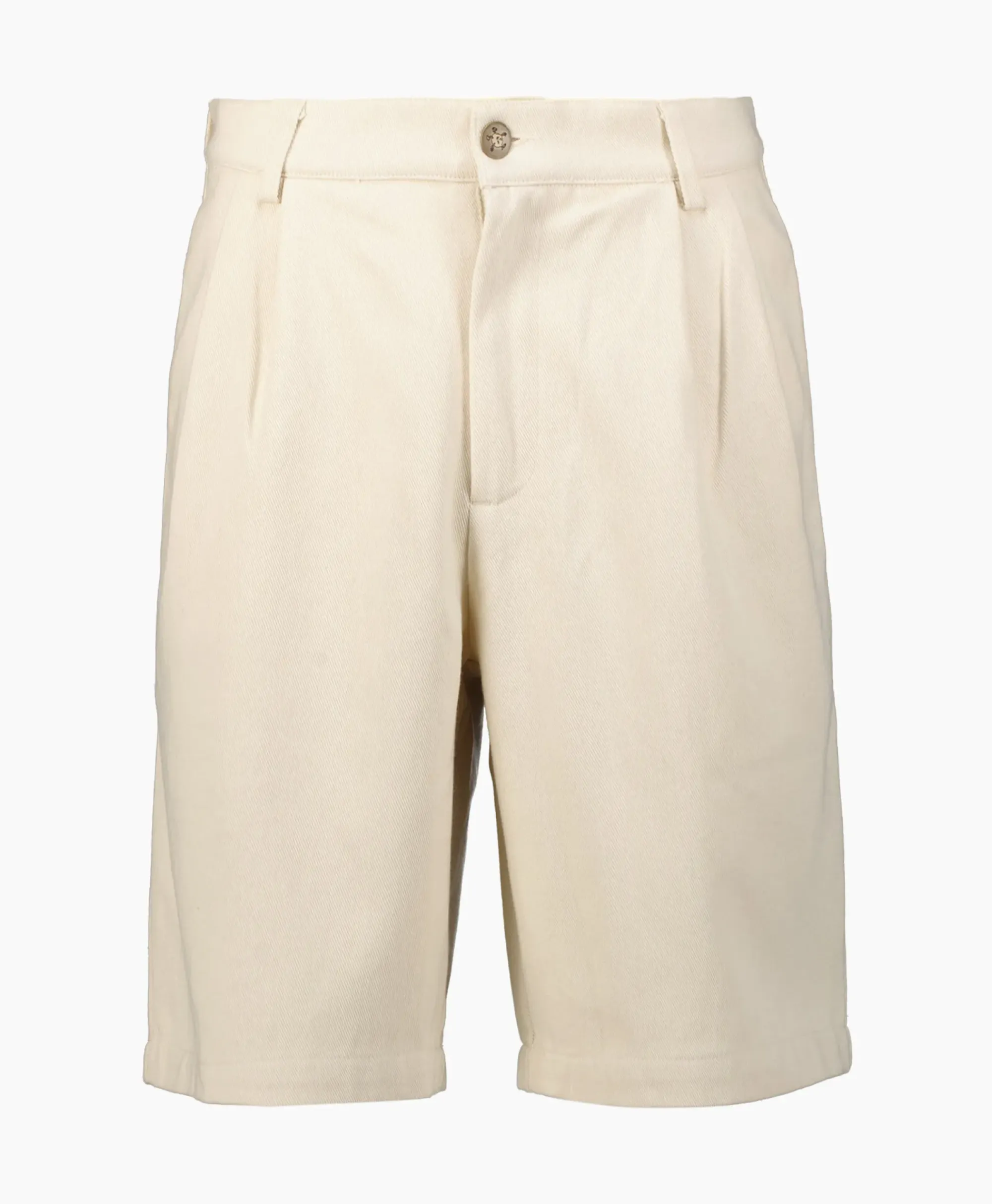 Broeken^Bram's Fruit Bram's Fruit Korte Broek Twill Shorts Beige