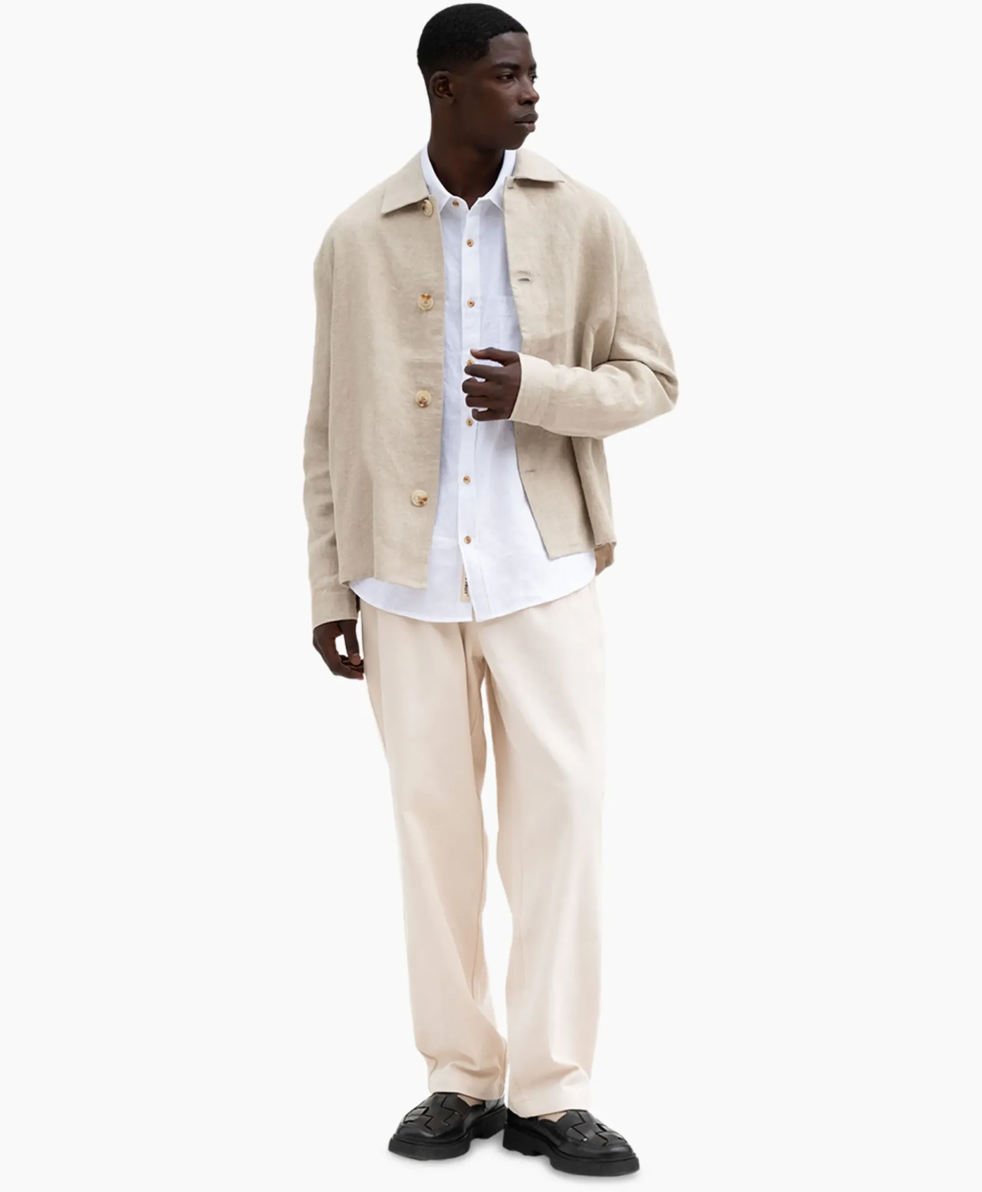 Jassen^Bram's Fruit Bram's Fruit Overshirt Linen Beige