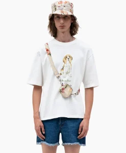 T-Shirts^Bram's Fruit Bram's Fruit T-Shirt Korte Mouw Beagle Aquarel Wit
