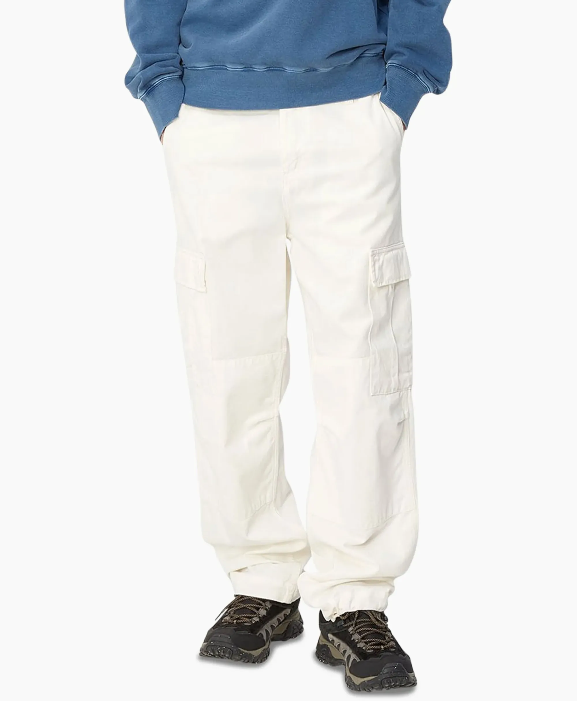 Broeken^Carhartt Wip Cargobroek Regular Cargo Ecru