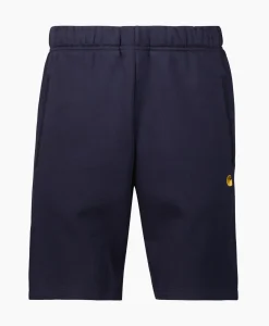 Broeken^Carhartt Wip Korte Broek Chase Sweat Donker Blauw