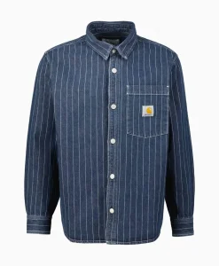Jassen^Carhartt Wip Overshirt Orlean Donker Blauw
