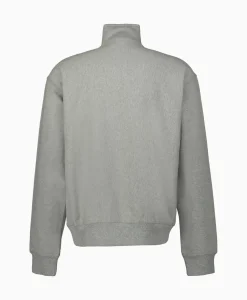Truien^Carhartt Wip Sweater Half Zip American Script Grijs