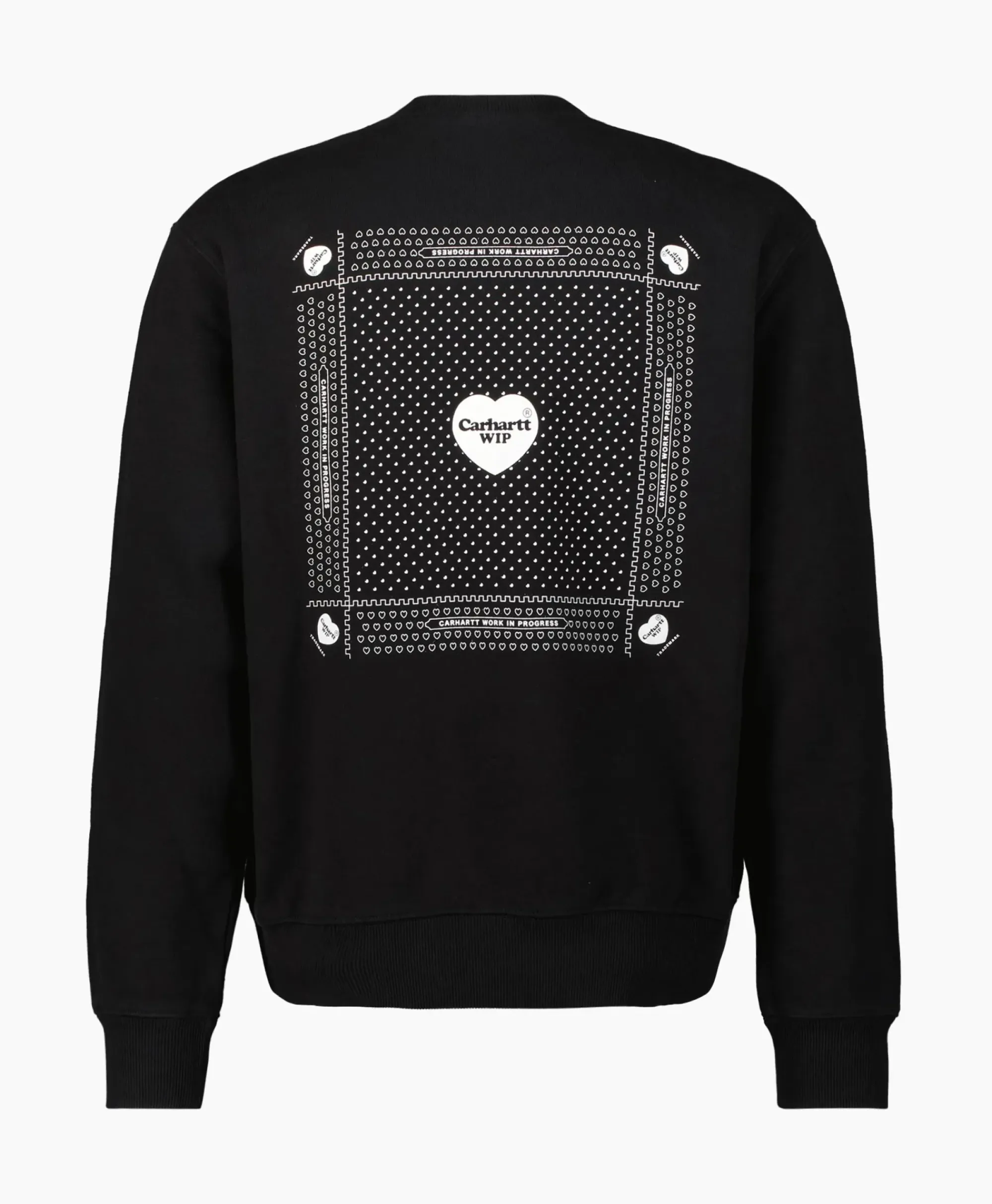Truien^Carhartt Wip Sweater Heart Bandana Zwart