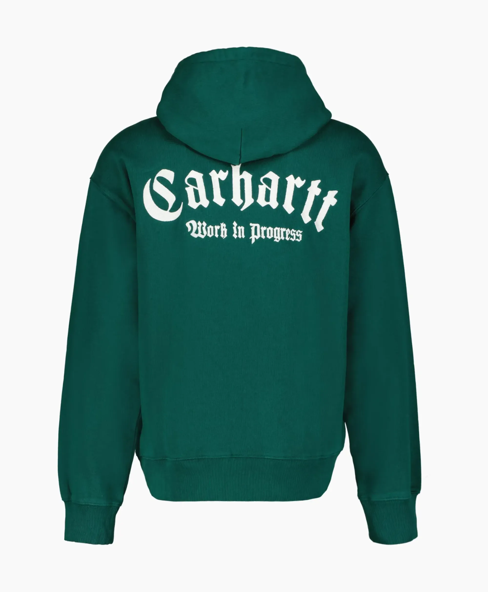 Truien^Carhartt Wip Sweater Hooded Onyx Script Groen