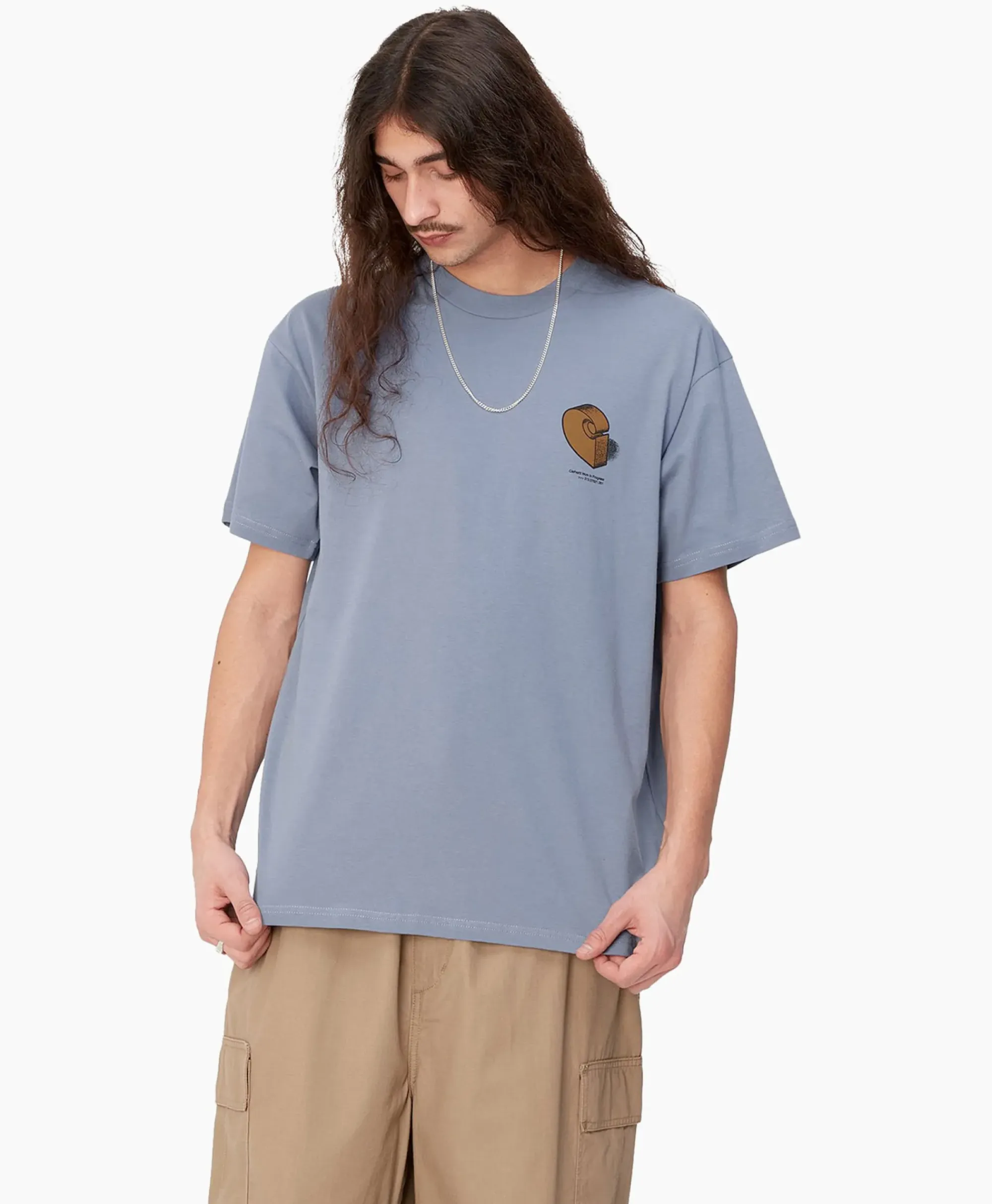 T-Shirts^Carhartt Wip T-Shirt Korte Mouw S/S Diagram C Blauw