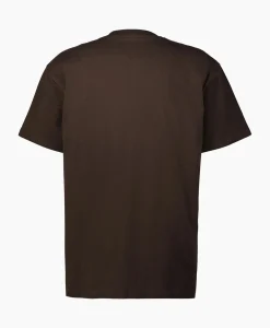 T-Shirts^Carhartt Wip T-Shirt S/S American Script Organic Cotton Donker Bruin