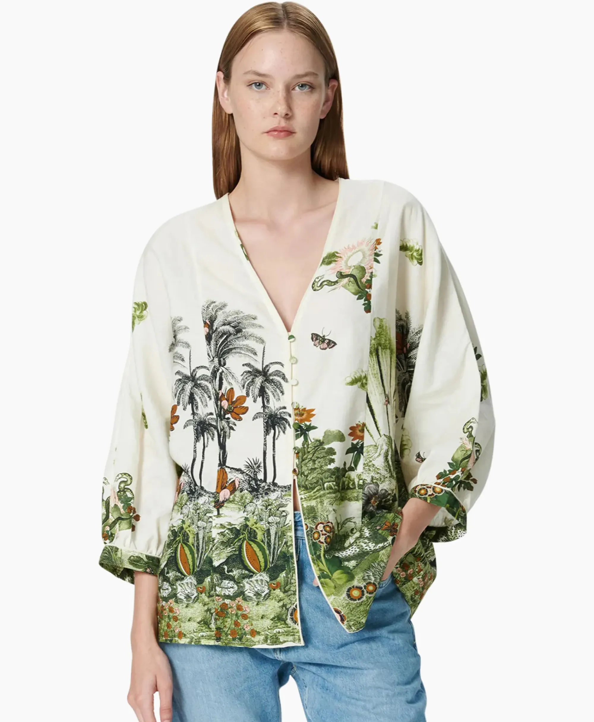 Blouses^Chufy Blouse Calipso Groen
