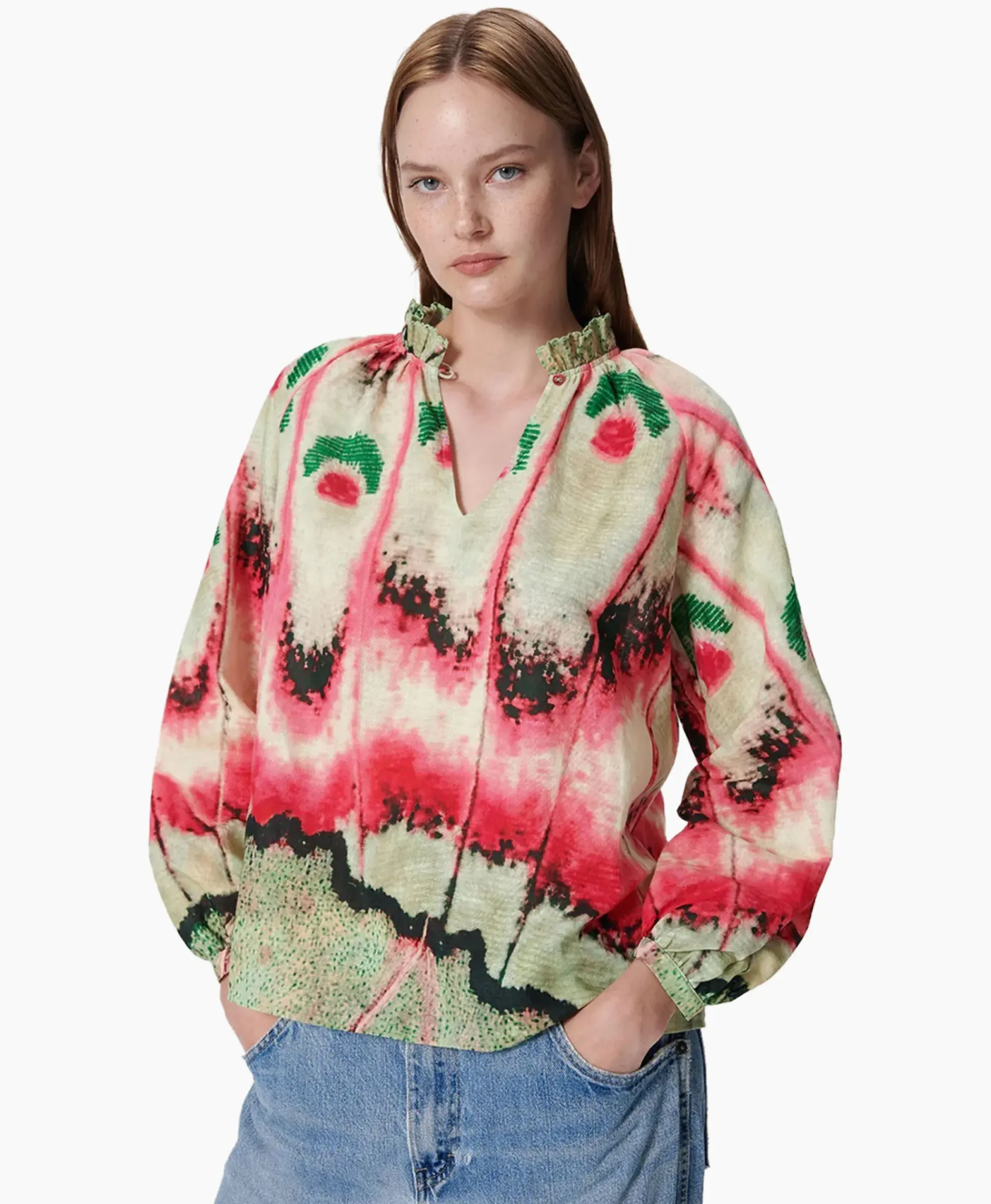 Blouses^Chufy Blouse Juniper Groen