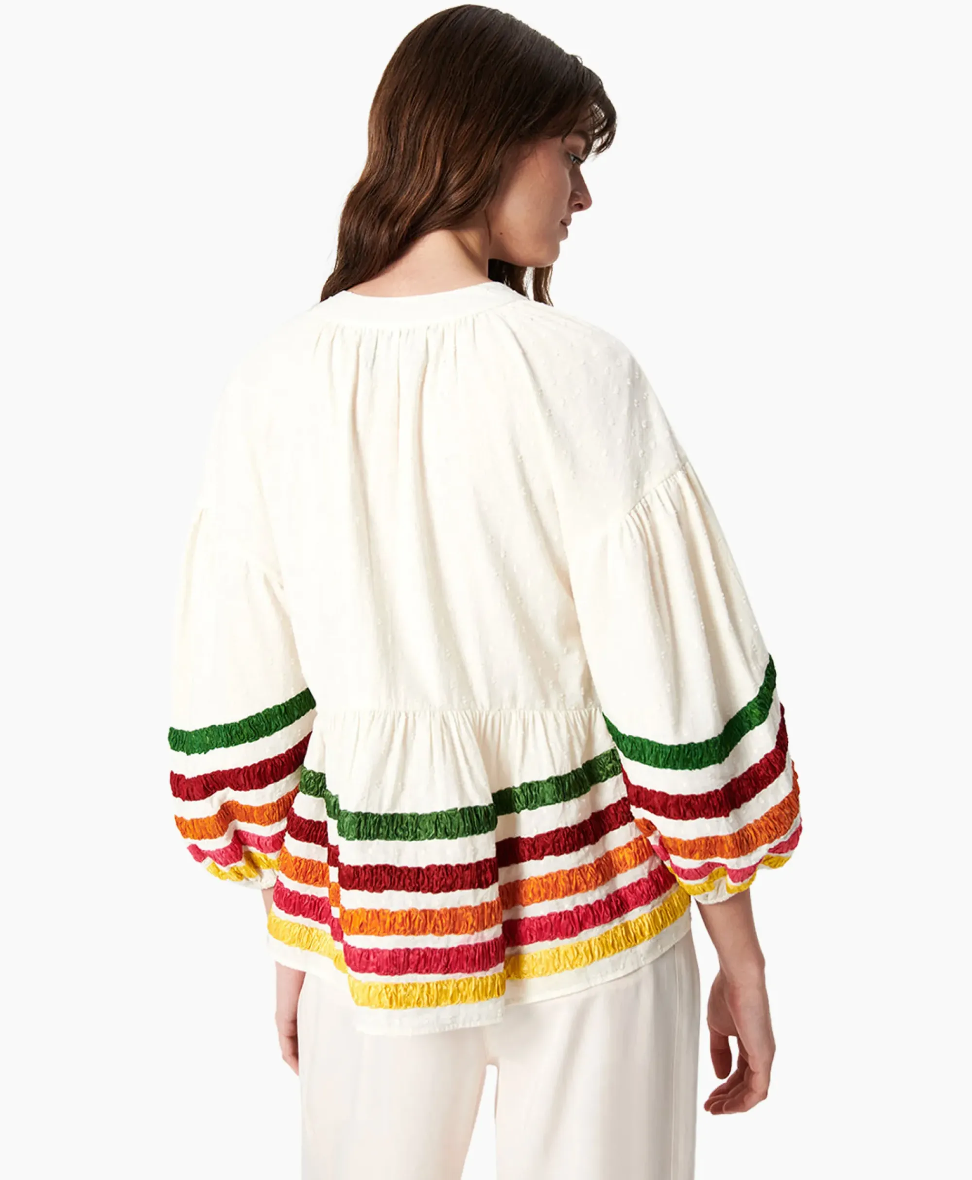 Blouses^Chufy Blouse Liberty Embroidered Off White