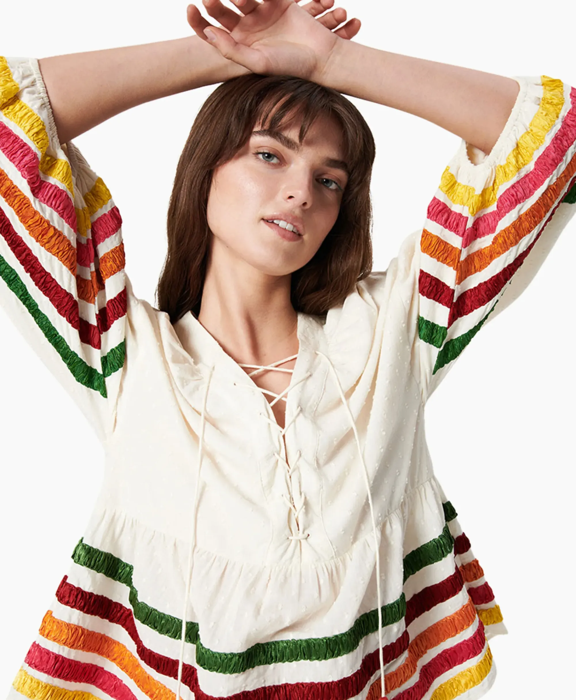 Blouses^Chufy Blouse Liberty Embroidered Off White