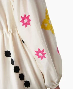 Bruiloftskleding^Chufy Maxi Jurk Gypsy Embroidered Ecru