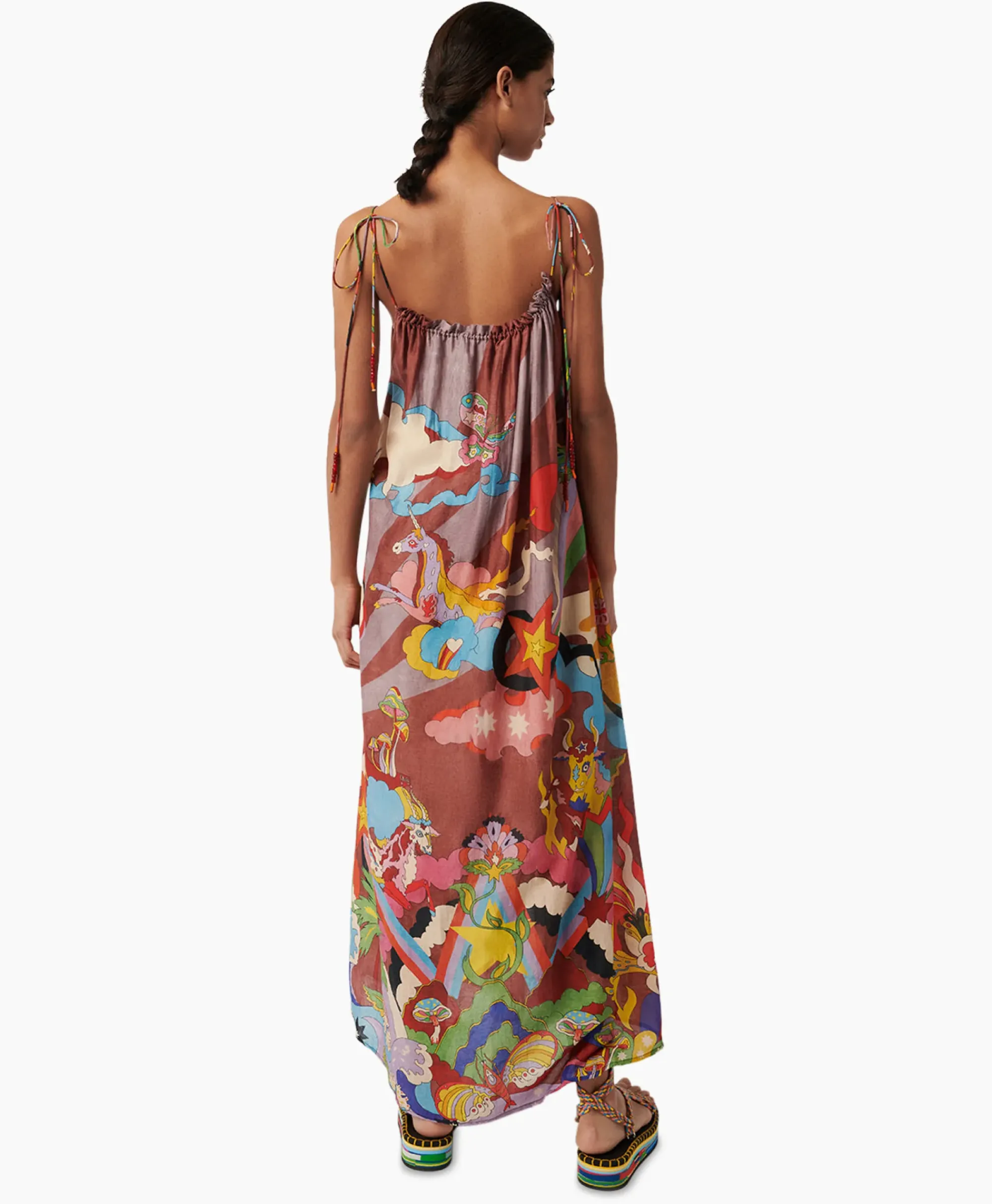 Bruiloftskleding^Chufy Maxi Jurk Rain Bordeaux