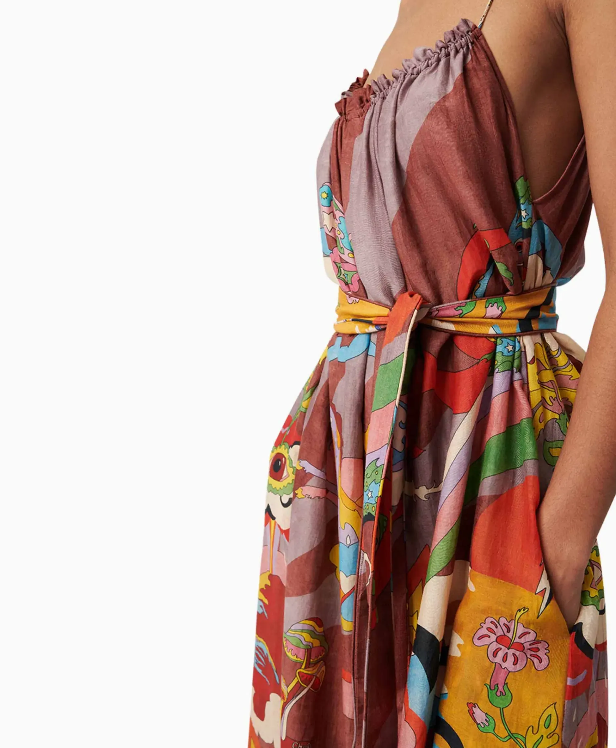Bruiloftskleding^Chufy Maxi Jurk Rain Bordeaux