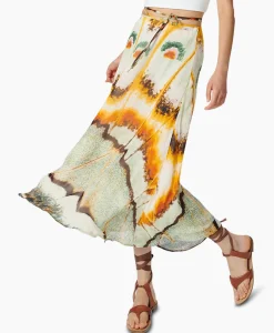 Rokken^Chufy Maxi Rok Jasmine Geel