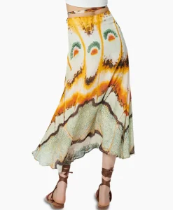 Rokken^Chufy Maxi Rok Jasmine Geel