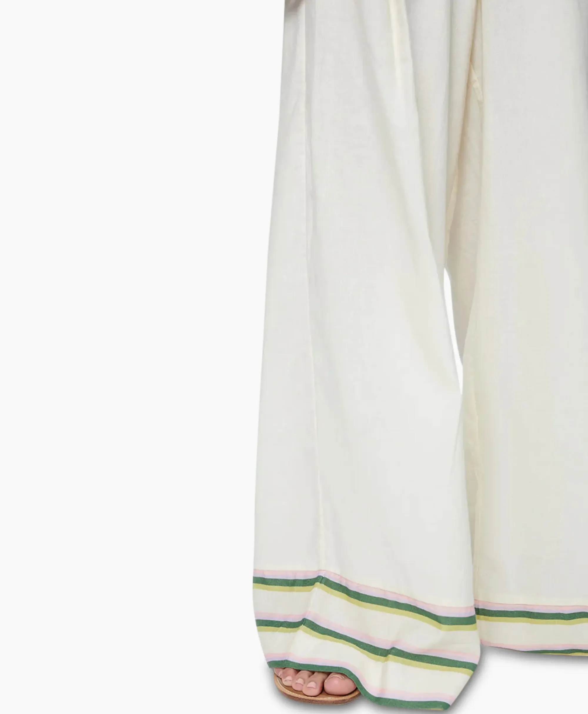 Broeken^Chufy Pantalon Okra Ecru