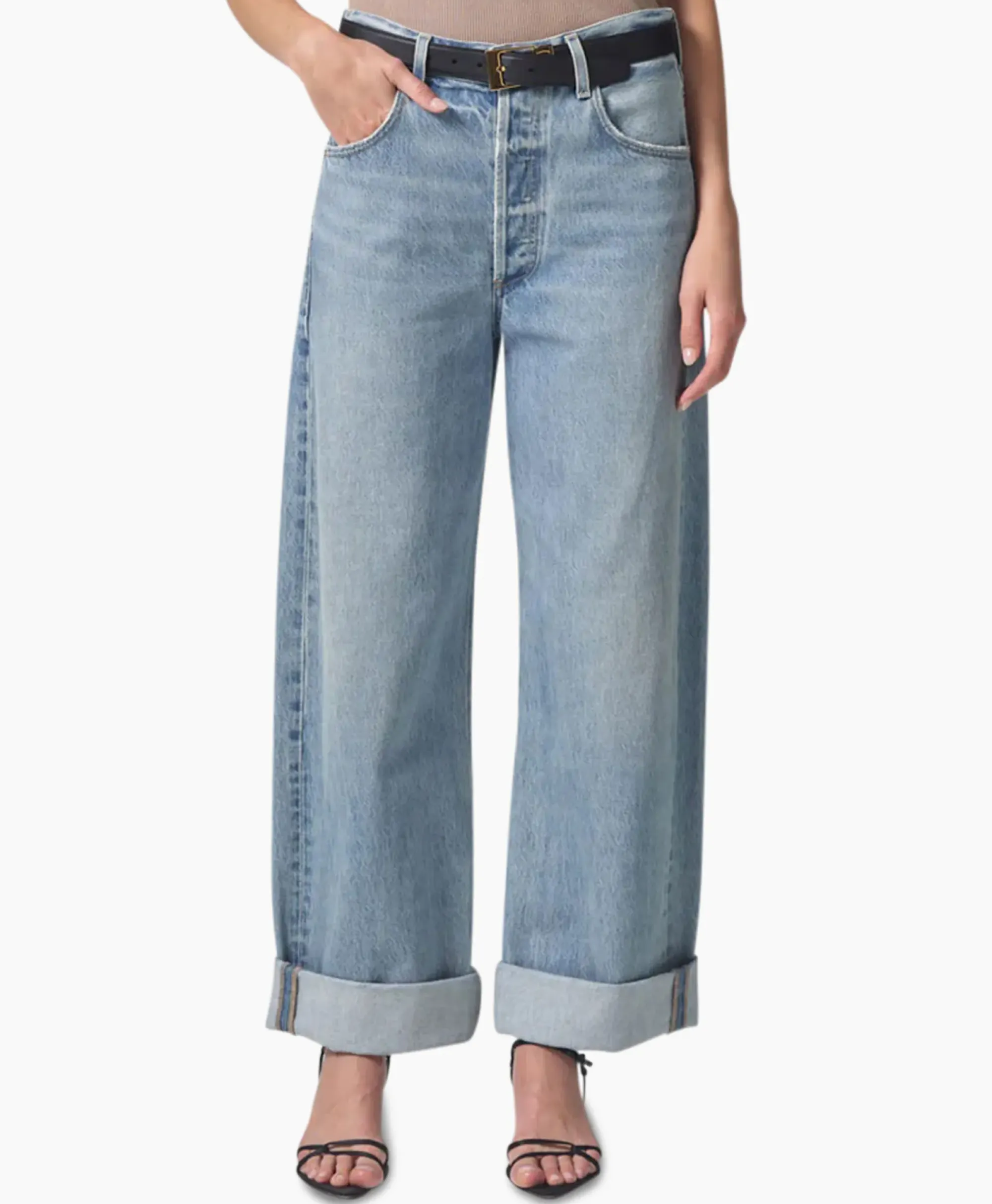 Broeken^Citizens Of Humanity Jeans Ayla Baggy Blauw