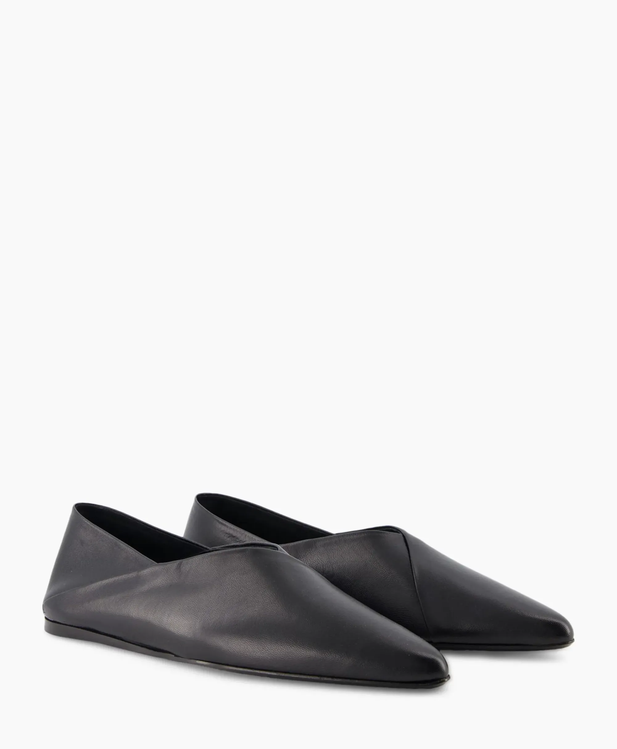 Instappers^Closed Ballerina Zwart