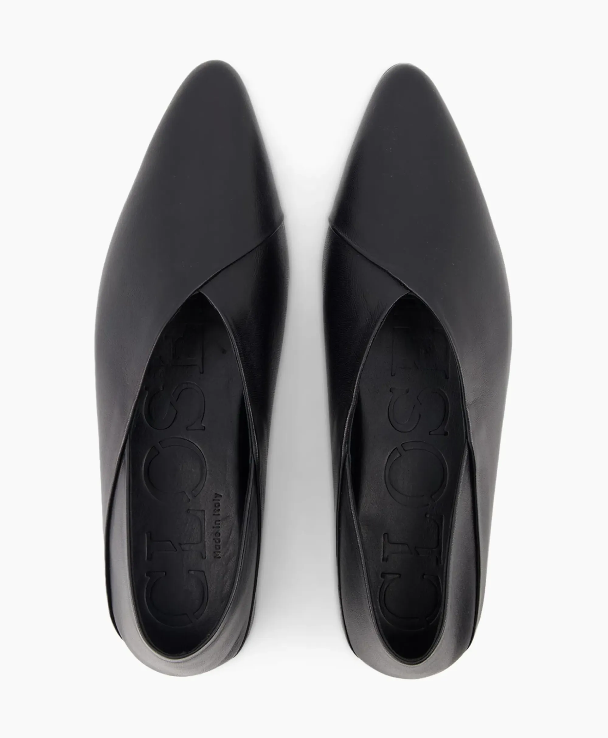 Instappers^Closed Ballerina Zwart