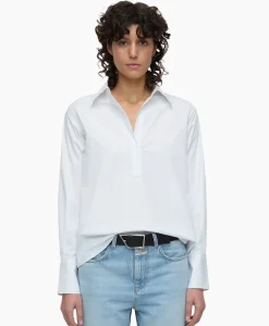 Blouses^Closed Blouse Open Neck Tunic Wit