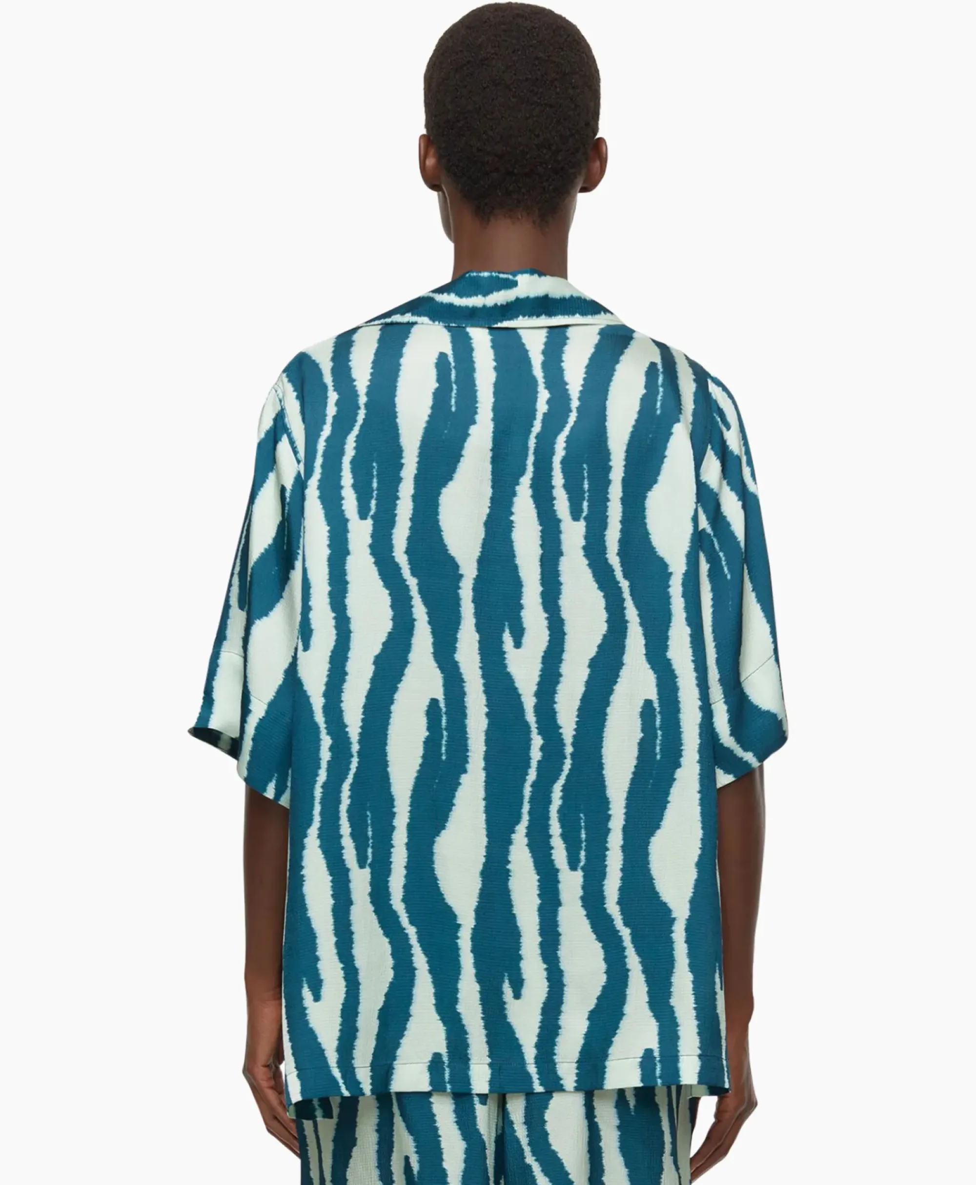Blouses^Closed Blouse Short Sleeve Blauw