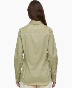 Blouses^Closed Blouse Waisted Beige