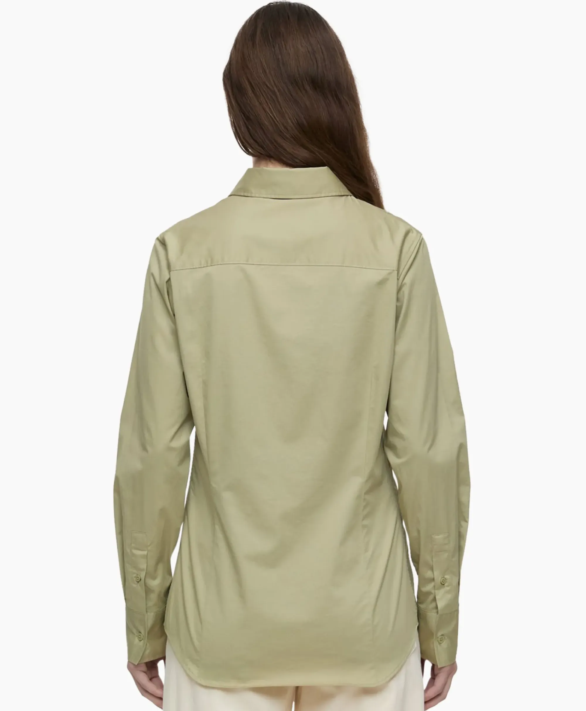 Blouses^Closed Blouse Waisted Beige