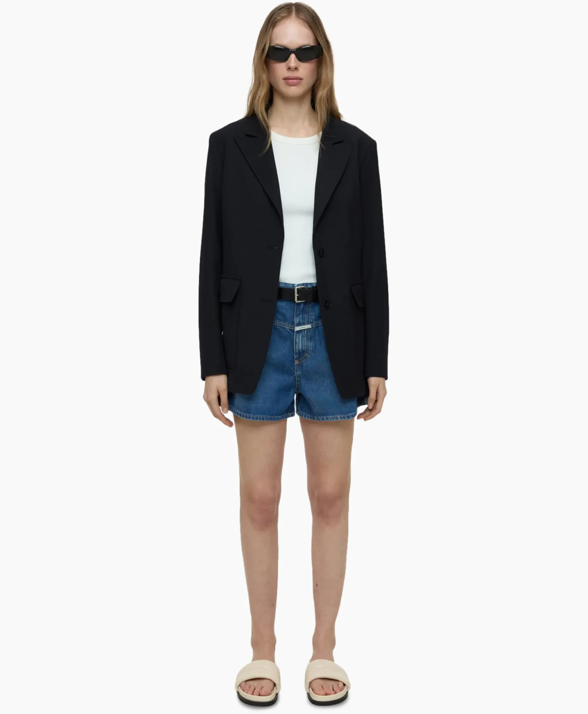 Broeken^Closed Korte Broek Jocy X Midden Blauw