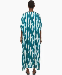 Jurken^Closed Maxi Jurk Caftan Blauw