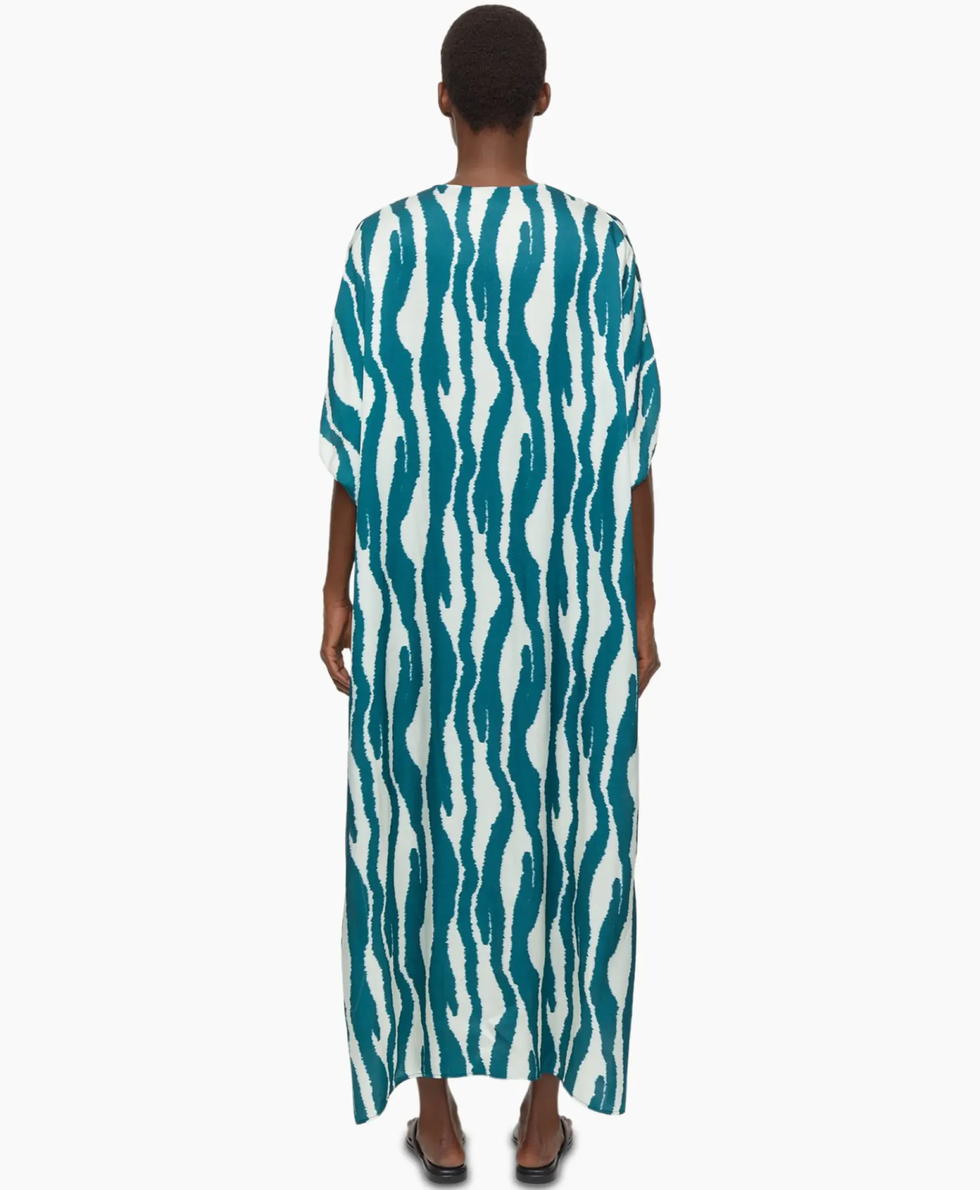 Jurken^Closed Maxi Jurk Caftan Blauw