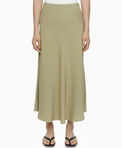 Rokken^Closed Midi Rok A Shape Skirt Groen