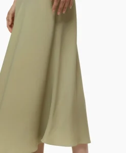 Rokken^Closed Midi Rok A Shape Skirt Groen