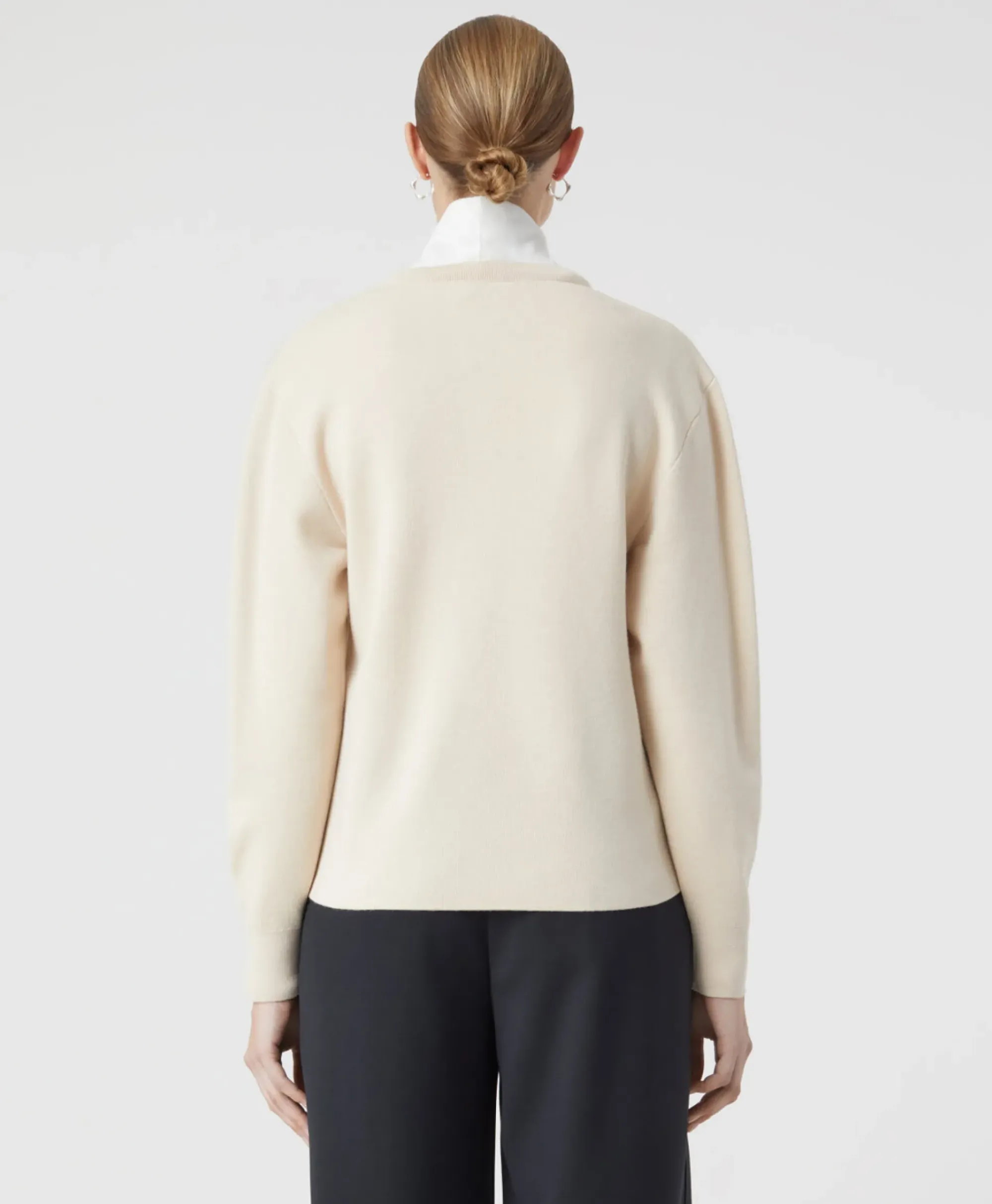 Truien^Closed Pullover Crew Neck Henley Beige