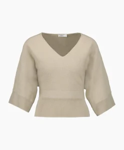 Truien^Closed Pullover Short Sleeve Wrap Grijs