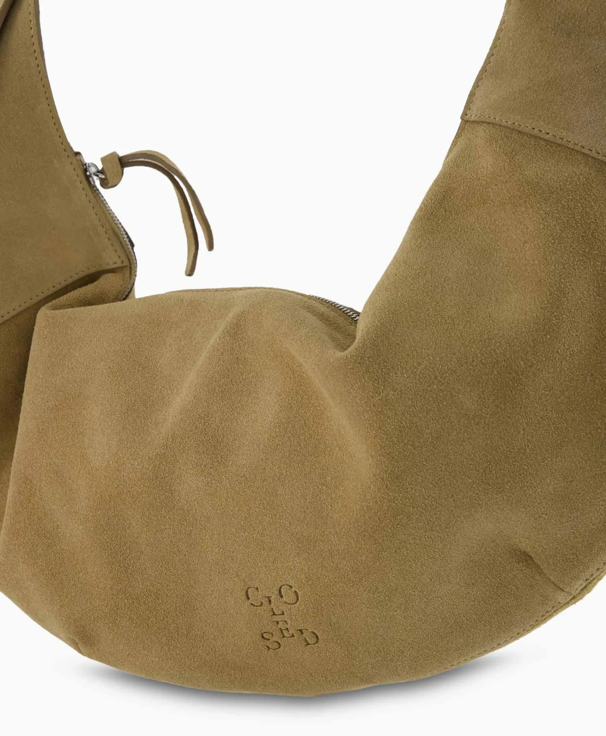 Tassen^Closed Schouder / Hand Tas Half Moon M Beige