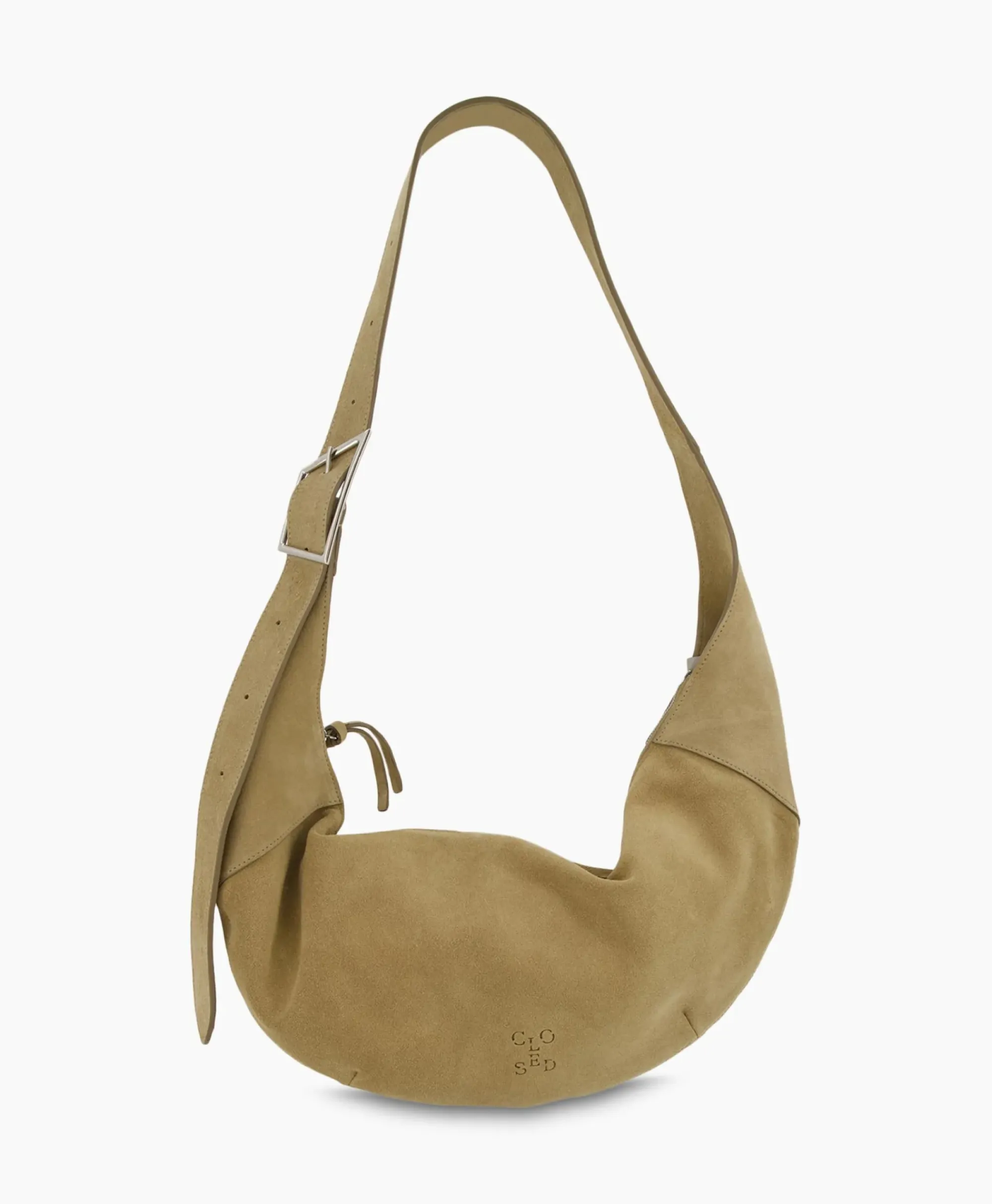 Tassen^Closed Schouder / Hand Tas Half Moon M Beige