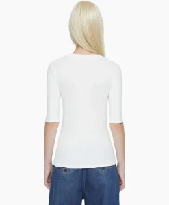 T-Shirts & Tops^Closed T-Shirt Korte Mouw Crewneck Short Sleeve Off White