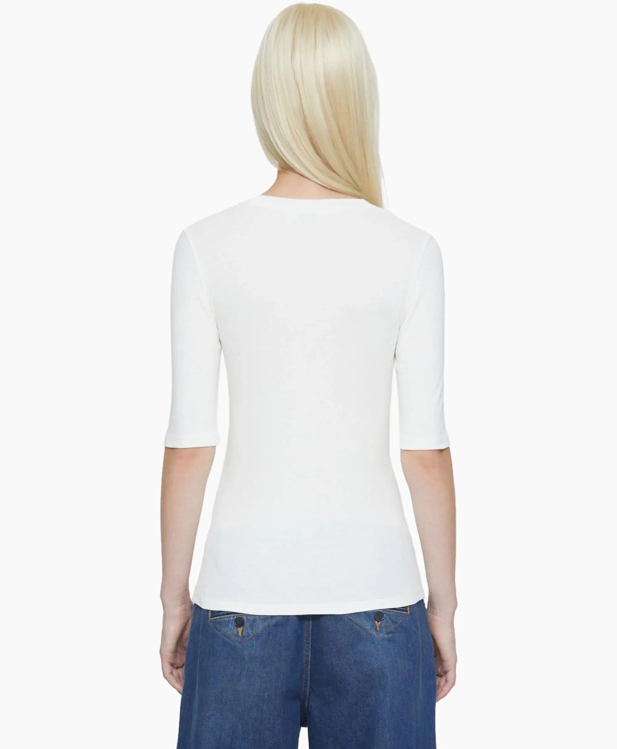 T-Shirts & Tops^Closed T-Shirt Korte Mouw Crewneck Short Sleeve Off White