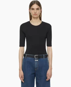 T-Shirts & Tops^Closed T-Shirt Korte Mouw Crewneck Short Sleeve Zwart