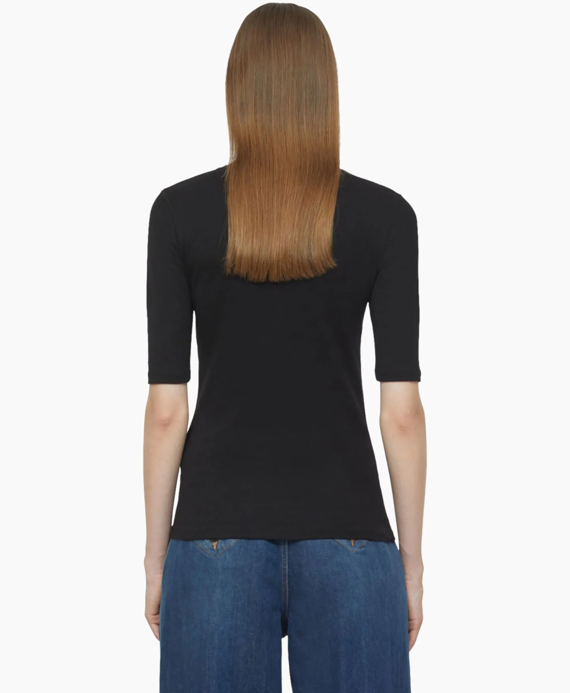 T-Shirts & Tops^Closed T-Shirt Korte Mouw Crewneck Short Sleeve Zwart