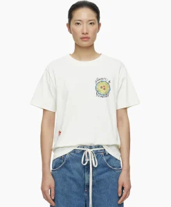 T-Shirts & Tops^Closed T-Shirt Korte Mouw Printed Ecru