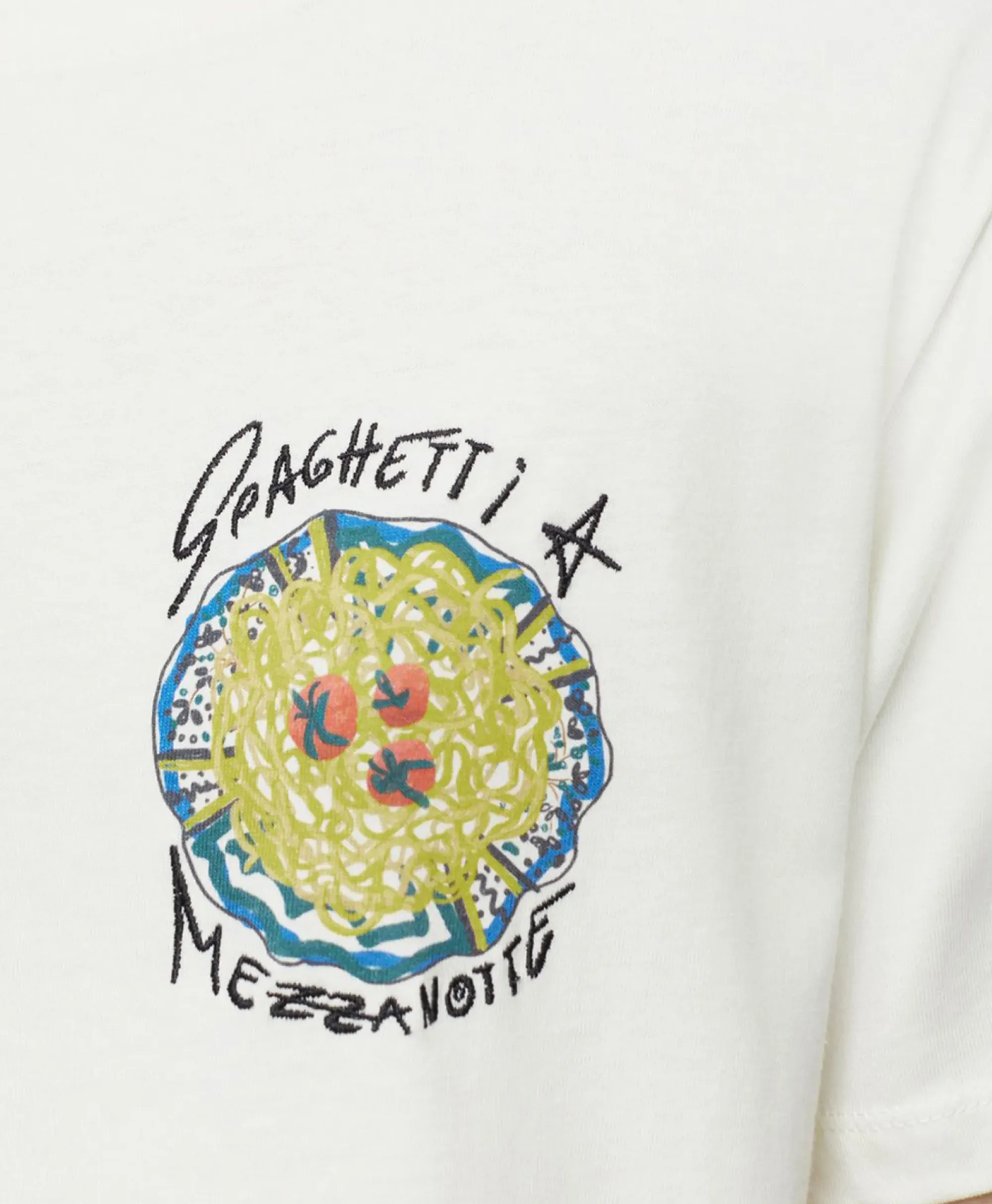T-Shirts & Tops^Closed T-Shirt Korte Mouw Printed Ecru