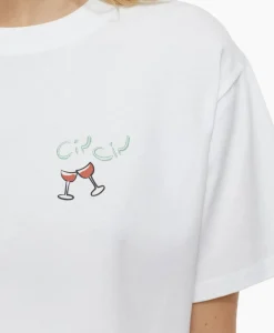 T-Shirts & Tops^Closed T-Shirt Korte Mouw Printed Wit