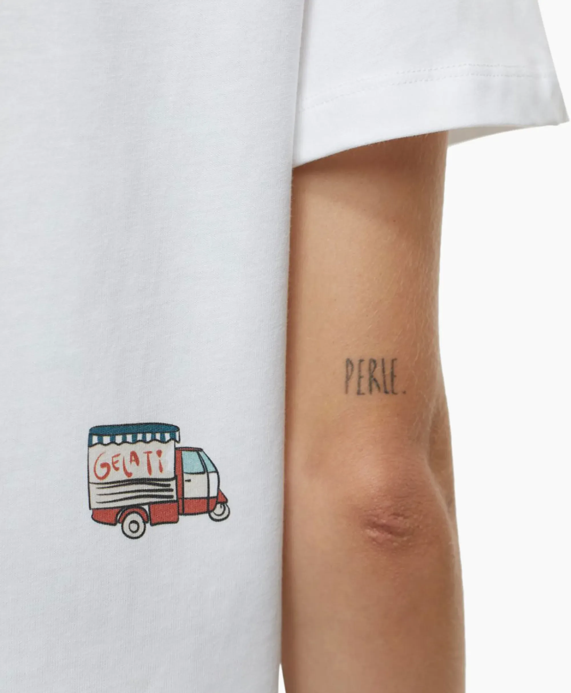 T-Shirts & Tops^Closed T-Shirt Korte Mouw Printed Wit