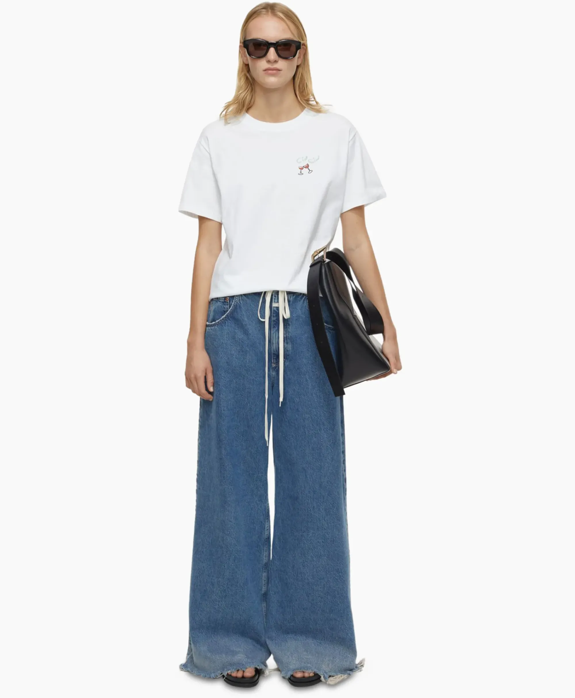 T-Shirts & Tops^Closed T-Shirt Korte Mouw Printed Wit