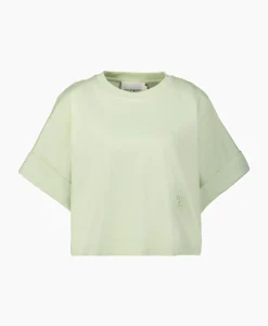 T-Shirts & Tops^Closed T-Shirt Korte Mouw Turn Up Licht Groen