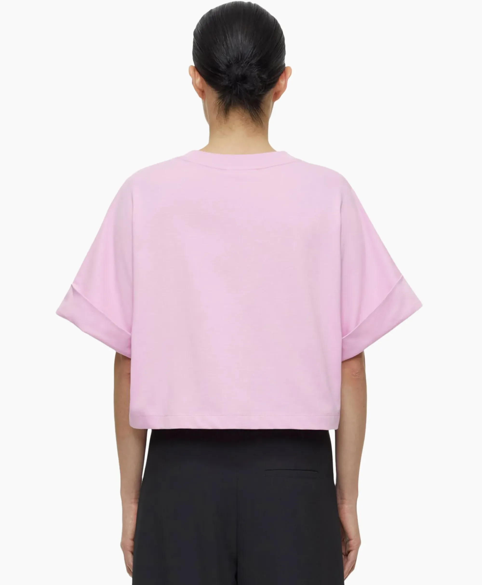 T-Shirts & Tops^Closed T-Shirt Korte Mouw Turn Up Roze